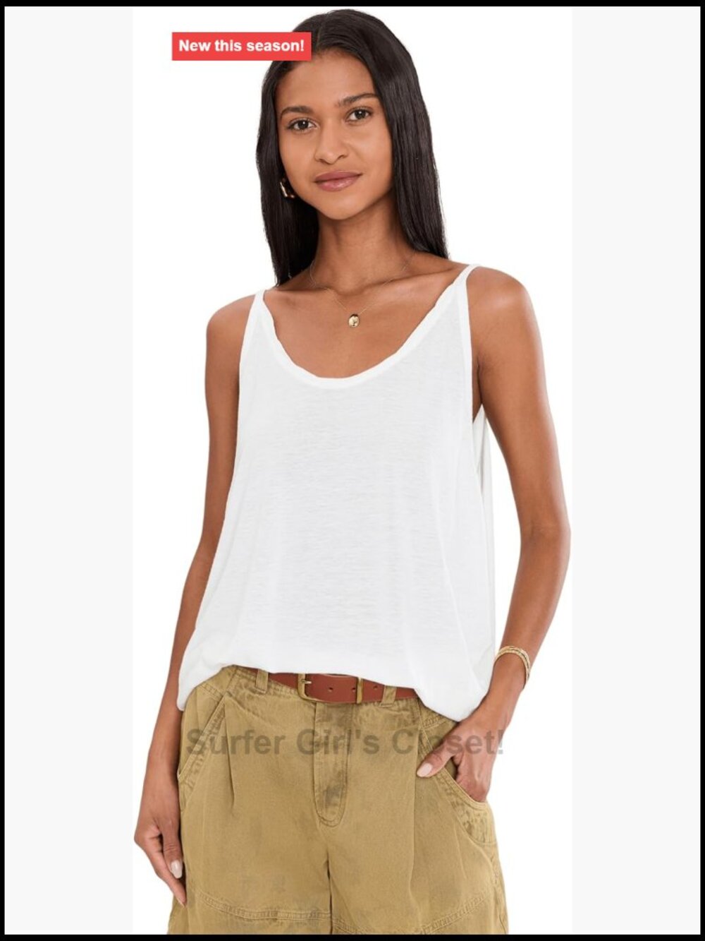 Women's Relaxed Fit Muscle Tank Top Sleeveless Lightweight Viscose Linen